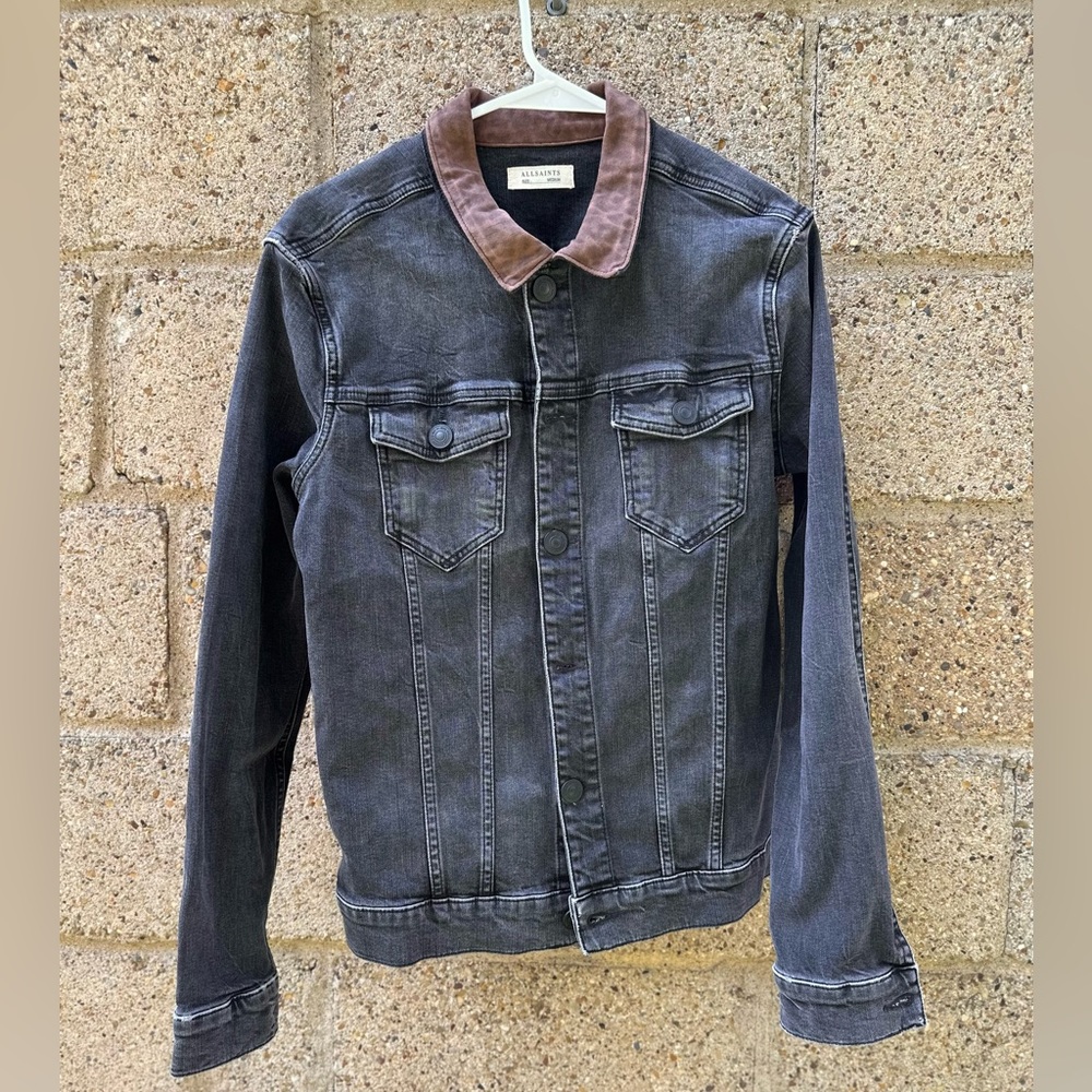 All Saints BERING Denim Trucker Jacket – Medium/Small